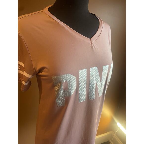 Women's Large Pink V Neck Top Unknown Brand GUC - Picture 2 of 7